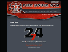 Tablet Screenshot of firehousegym.com